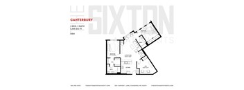 Two bedroom apartment plus den at The Sixton Shakopee, MN