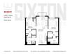 Regent Floorplan Two bedroom apartment at The Sixton