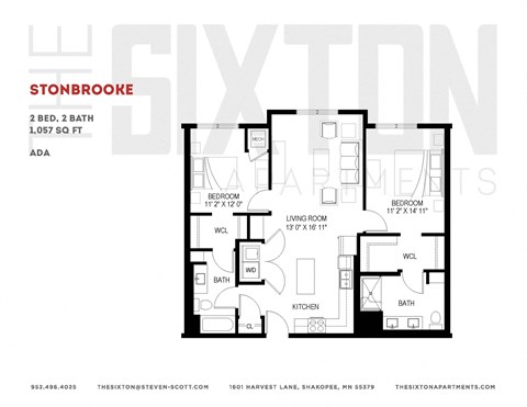 Stonebrooke - ADA Floorplan at The Sixton, Minnesota
