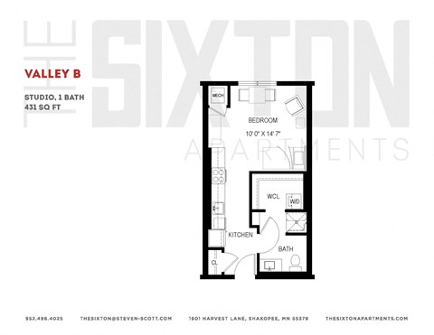 Studio apartment The Sixton