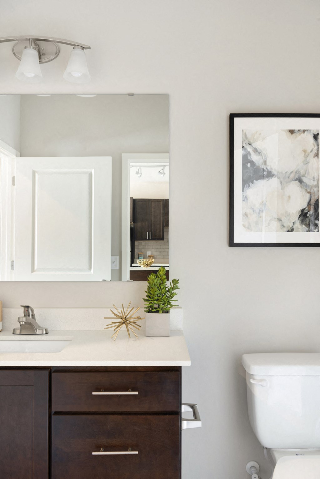 Modern bathroom finishes at The Sixton, Shakopee, MN