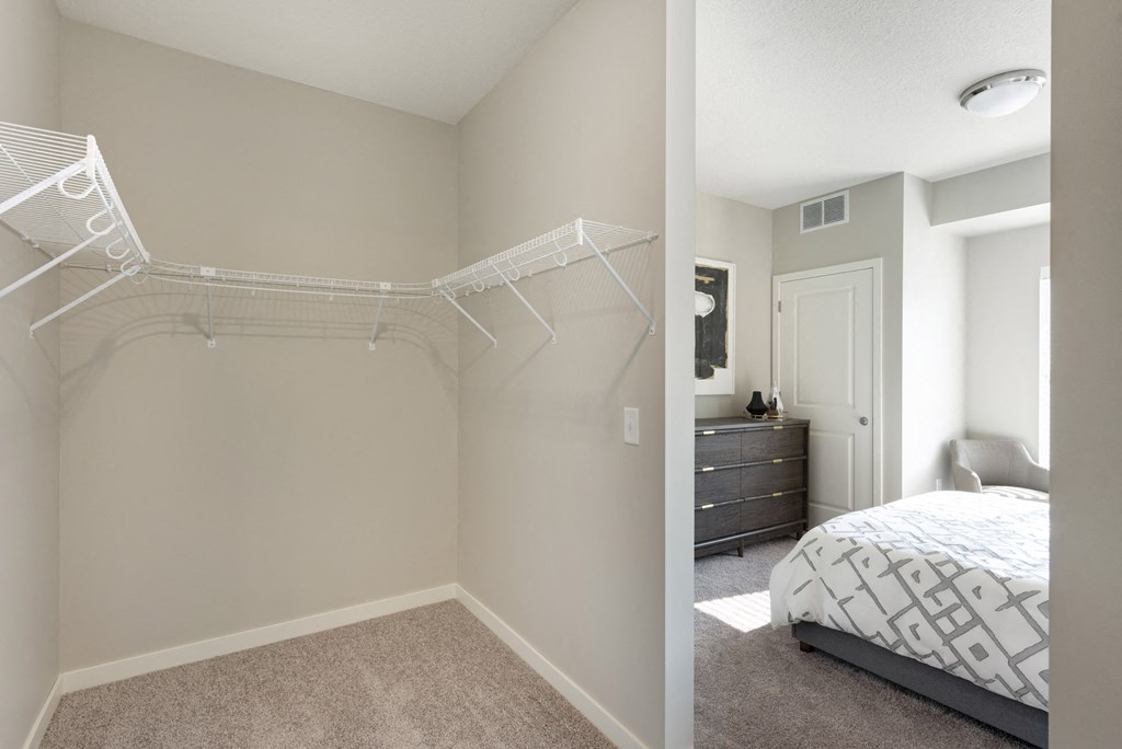 Large walk through closet at The Sixton, Shakopee, MN