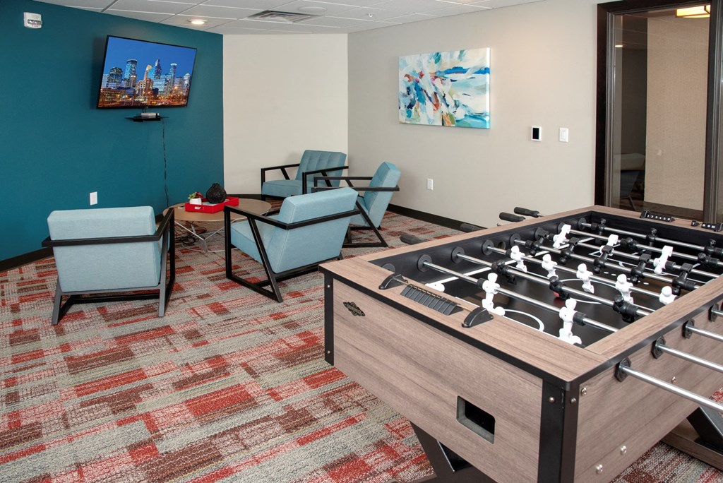 Game Room With Fossball Table at The Sixton, Shakopee, MN