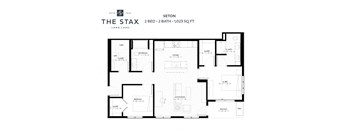 Seton 2 Bedroom Floor Plan at The Stax of Long Lake in Minnesota