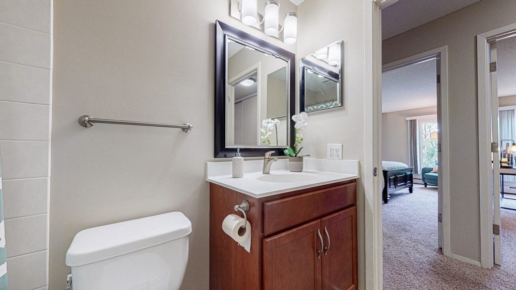 Bathroom With Vanity Lights at The Tarnhill, Minnesota