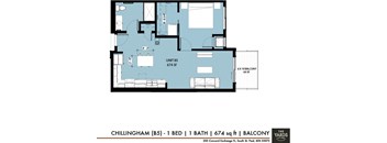 a floor plan of a home with a blue floor at The Yards and Backyards, Saint Paul, Minnesota  55075
