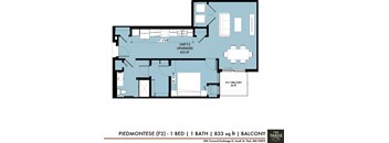 1 bed 1 bath floor plan Lat The Yards, South St. Paul, MN, 55075