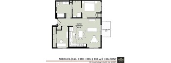 a floor plan of a small house at The Yards and Backyards, Saint Paul