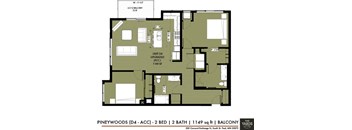 2 bed 2 bath floor plan C at The Yards, Minnesota, 55075