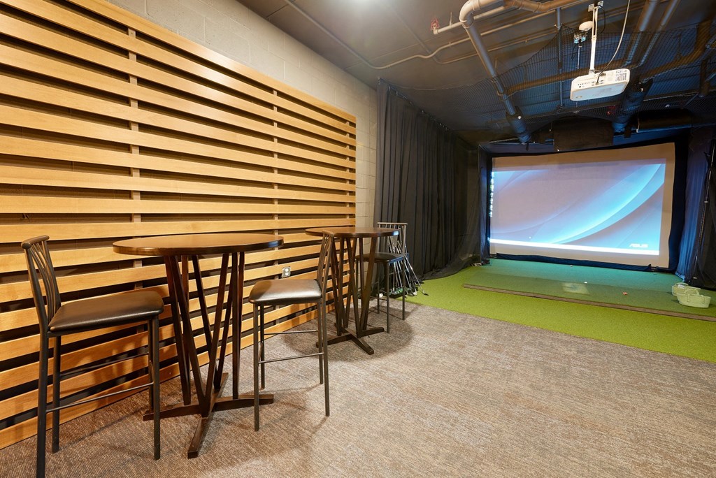 Golf Simulator at The Yards and Backyards, South St. Paul, Minnesota