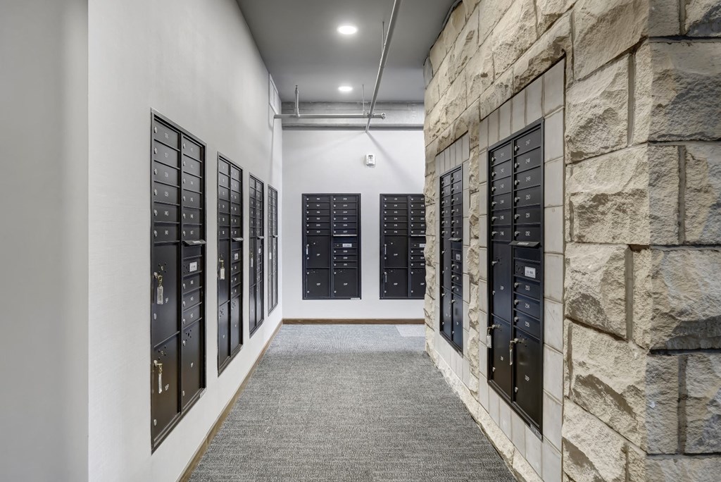 a view of the mail room at the bullitt center
