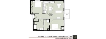 a floor plan of a bedroom apartment
