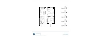 B2_ACC Floor Plan at The McMillan, Minnesota, 55126