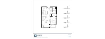 B5 Floor Plan at The McMillan, Minnesota, 55126