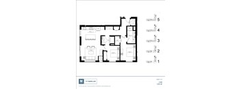 C3 Floor Plan at The McMillan, Minnesota, 55126