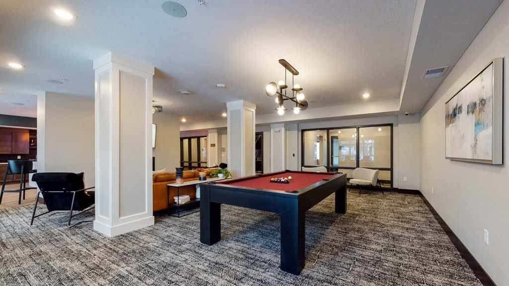 Billiards Table at The Morrison, Rosemount Minnesota