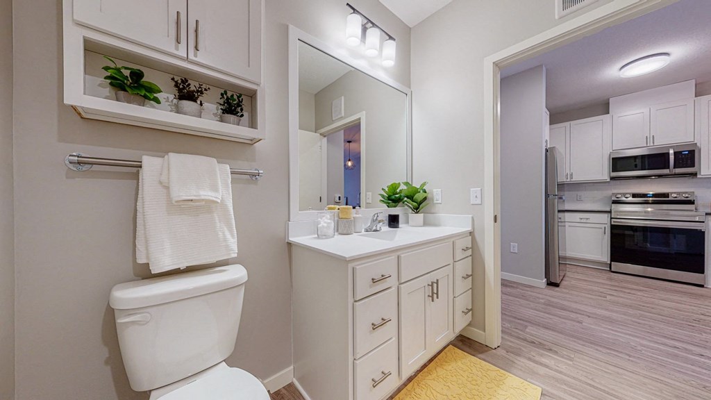 Studio Bathroom at The Morrison, Minnesota