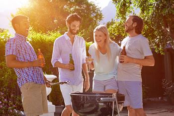 neighborhood barbeque at the liberty apartments in golden valley minnesota