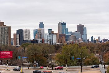 the skyline of the city