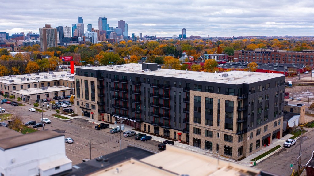 Tyler Street Stacks drone exterior image