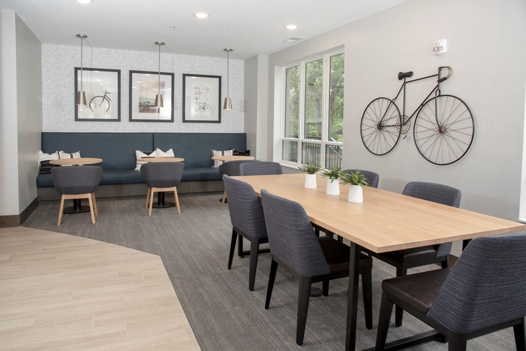 UPII lobby and tech area at Urban Park I and II Apartments, Minnesota, 55426