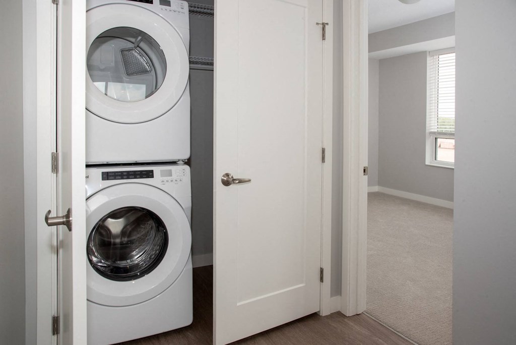 Marc 2 br, full size washer and dryer with added storage at Urban Park I and II Apartments, St Louis Park, Minnesota