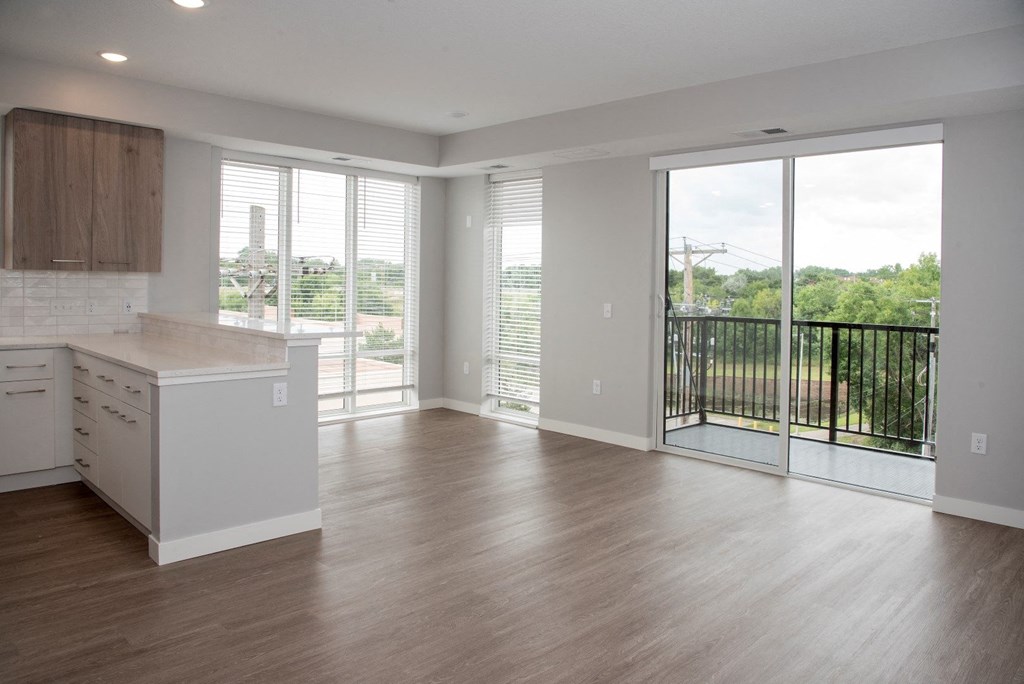 2 bedroom marc floor plan, corner apartment with balcony at Urban Park I and II Apartments, Minnesota