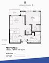 1 bedroom floor plan drawing, ada, peavy
