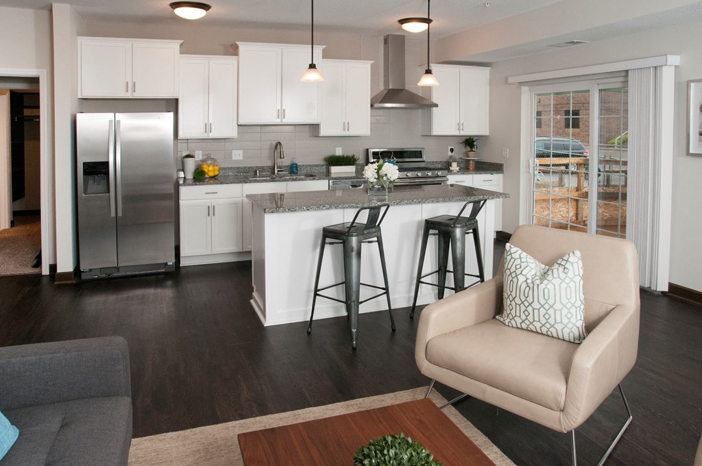 Double Refrigerator Doors at Victoria Flats, Victoria, 55386