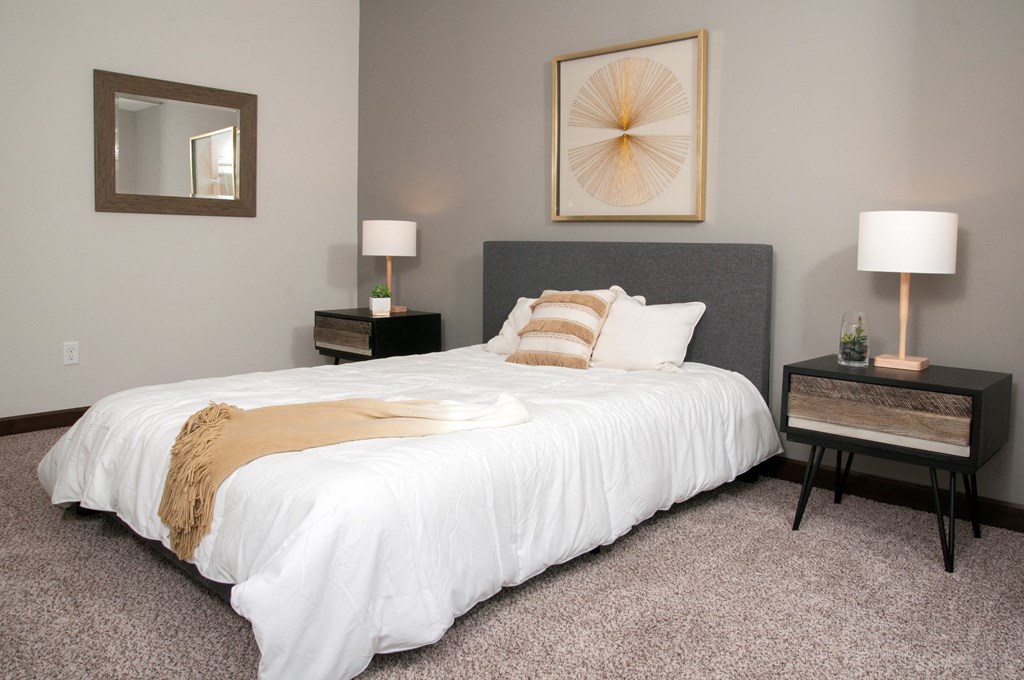 Lavish Bedroom at Victoria Flats, Victoria, Minnesota