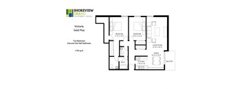 Victoria Gold Plus Floor Plan at Shoreview Grand, Shoreview