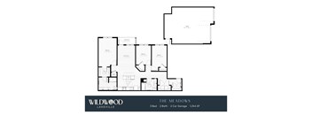 A black and white floor plan for a Wildwood Lakeville property.