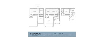 A floor plan for a home with a garage and a living room.