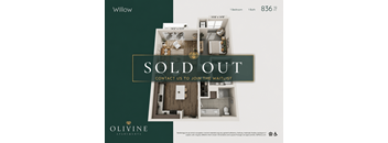 A real estate listing for a sold out apartment at Willow.