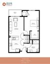 Worsted - ACC 1 Bed | 1 Bath | 671 Sq.Ft. Worsted - ACC 1 Bed | 1 Bath | 671 Sq.Ft. at Rya at RF64, Richfield, 55423