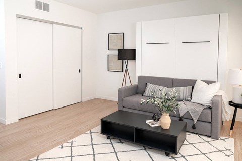 Large Living Room With Ceramic Tile Flooring at CityLine Apartments, Minneapolis, Minnesota
