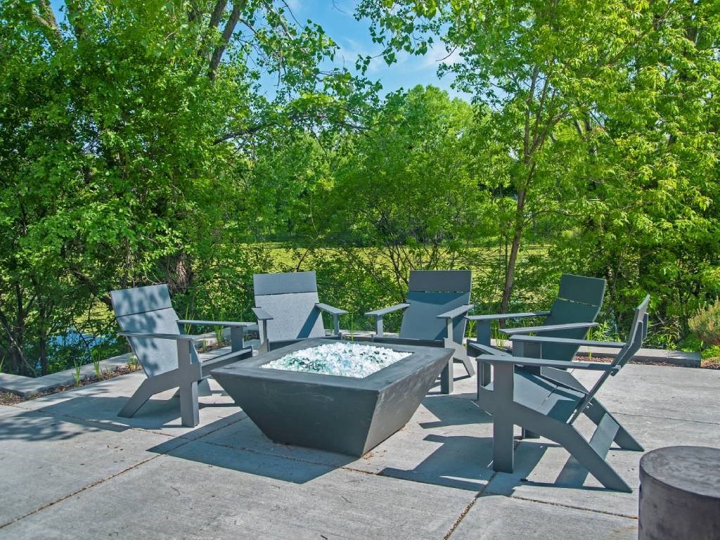 Fire pit at Aspenwood Apartments, MN, 55123