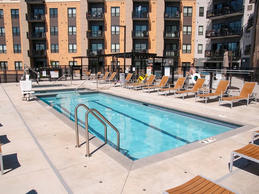 Outdoor Pool Sun Deck The Axis