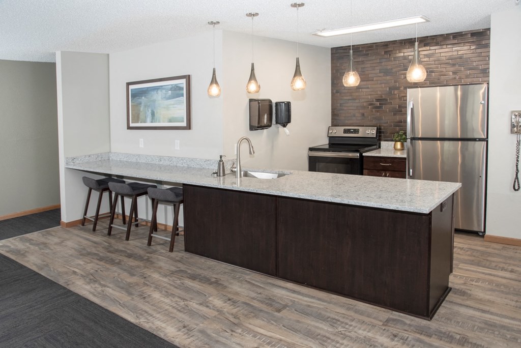 Community room kitchen perfect for entertaining