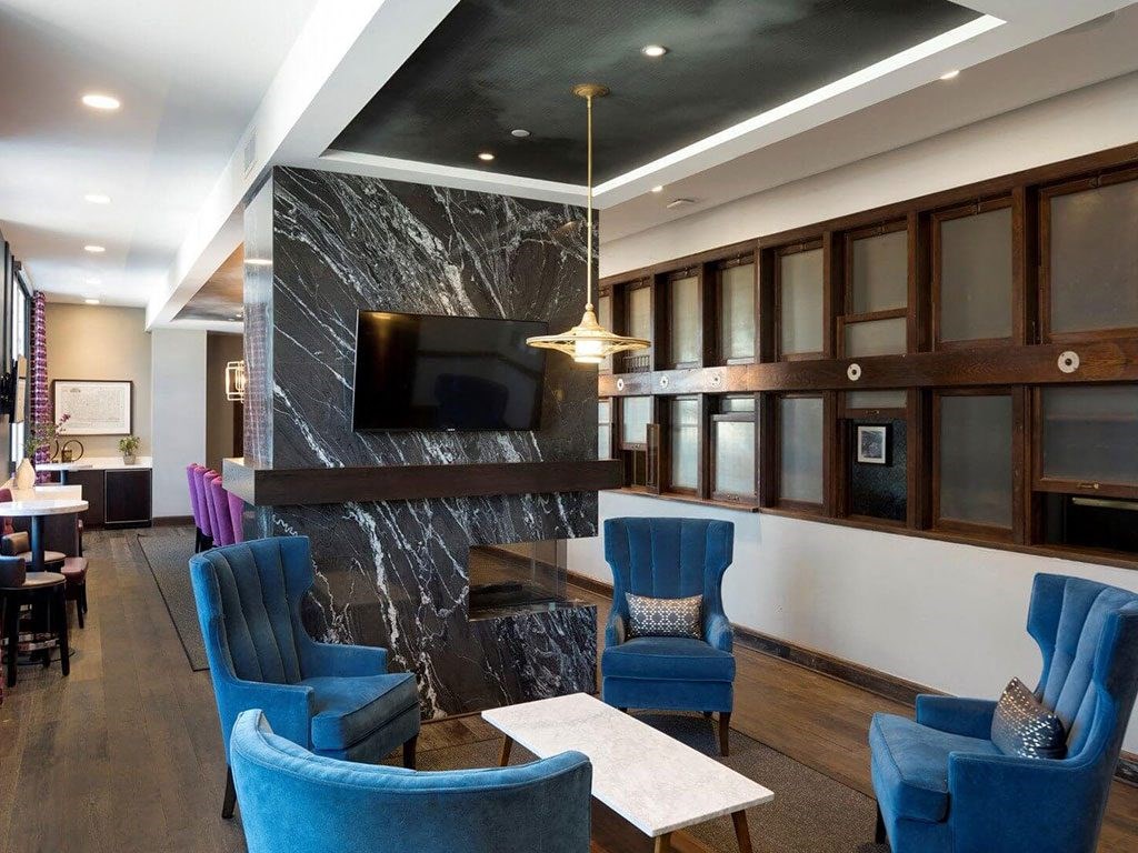 Clubhouse with TV at Custom House, St. Paul, MN