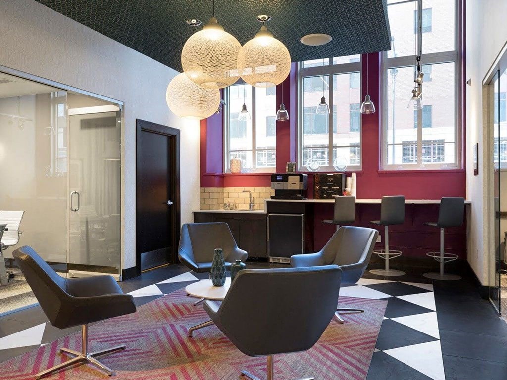 Posh Lounge Area In Clubhouse at Custom House, Minnesota