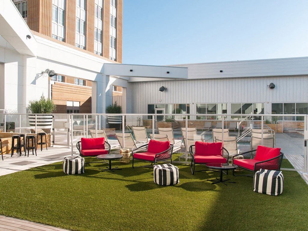 Poolside Lounge Area at Custom House, Saint Paul, Minnesota