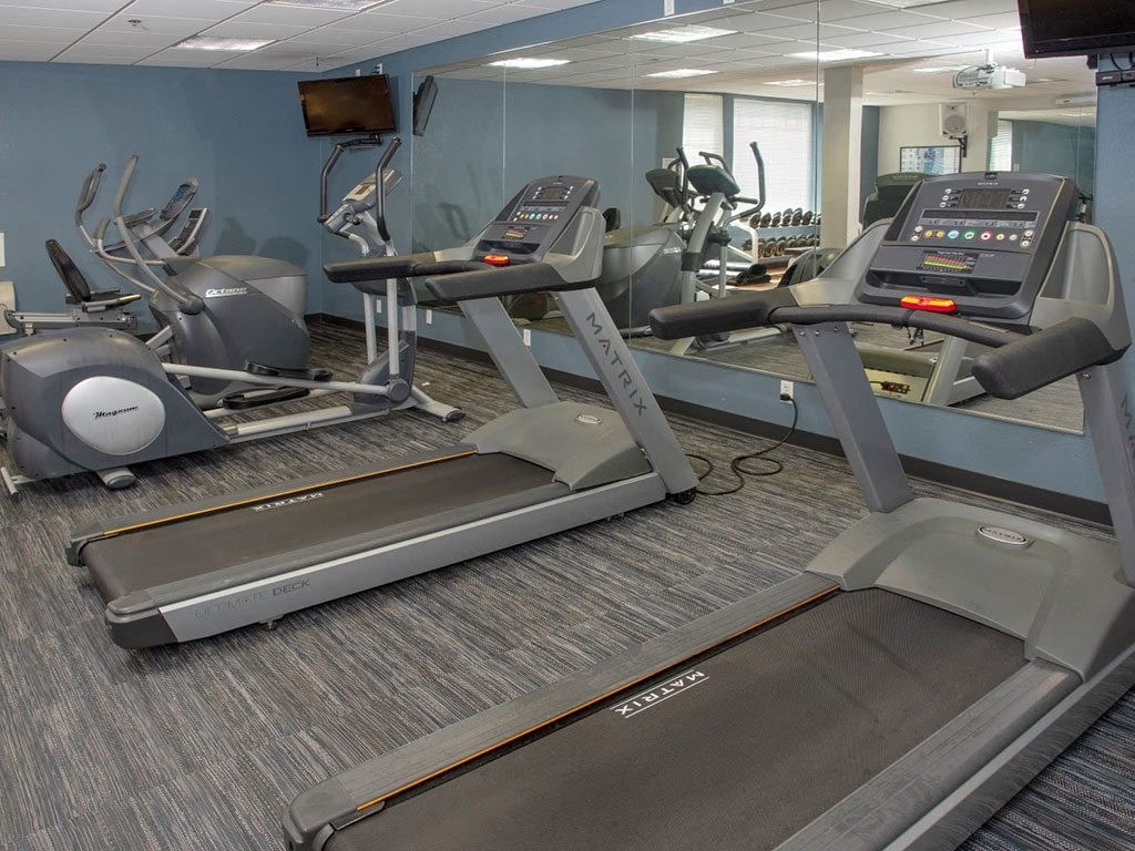 Cardio machines in fitness center at Waterstone Place in Minnetonka