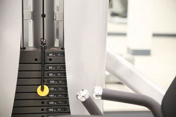 Weight machine at Calhoun Towers, Minneapolis, MN