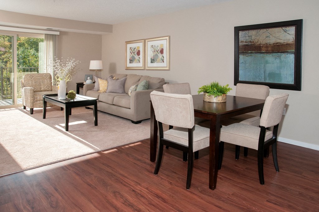 Dining and living area