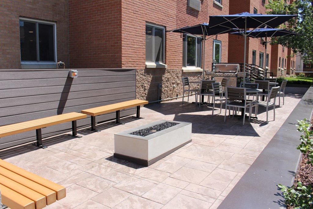 Large Outdoor Sitting With Firepits at Bierman Place, Minneapolis, MN