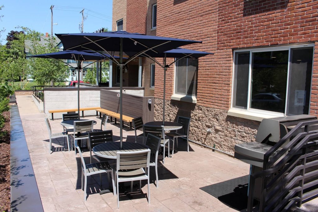 Relaxing Outdoor Patio at Bierman Place, Minnesota, 55414