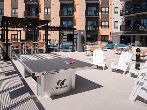 Swimming Pool With Relaxing Sundecks  at The Axis, Plymouth, MN, 55441