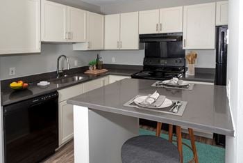 Fitted Kitchen With Island Dining at Audenn Apartments, Bloomington, 55438