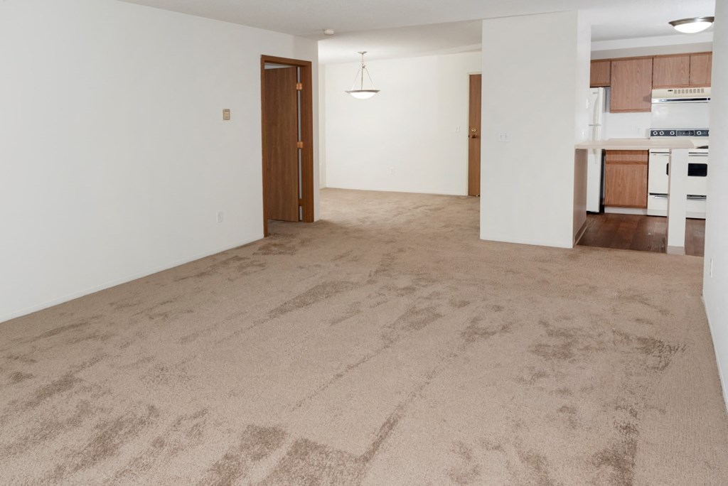Living Space With Kitchen at Audenn Apartments, Bloomington